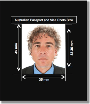 australian tourist visa photo size